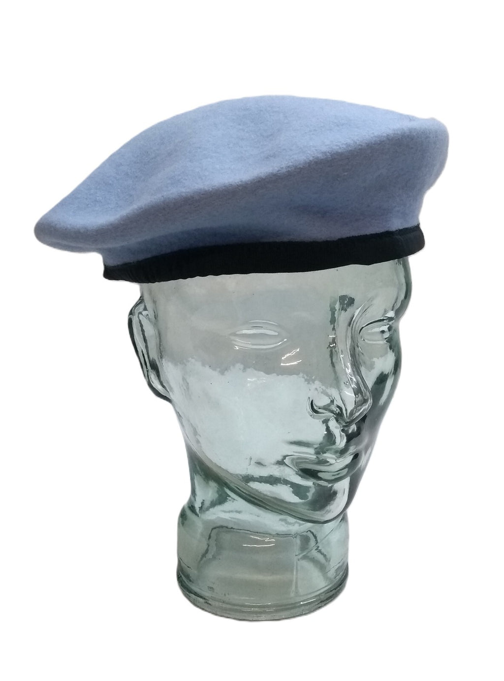 AAC Blue Beret Goldings Army Pattern Wool / Silky Lining & Petersham Trim 62cm