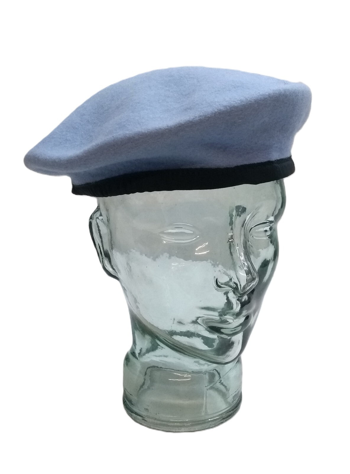 AAC Blue Beret Goldings Army Pattern Wool / Silky Lining & Petersham Trim 62cm