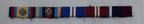 RAF Medal Ribbons One Row (5 Ribbons) and Rosettes For British Royal Air Force