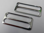 Genuine British Chrome Stable & Parade Belt Sliders Adjusters x2 STD233