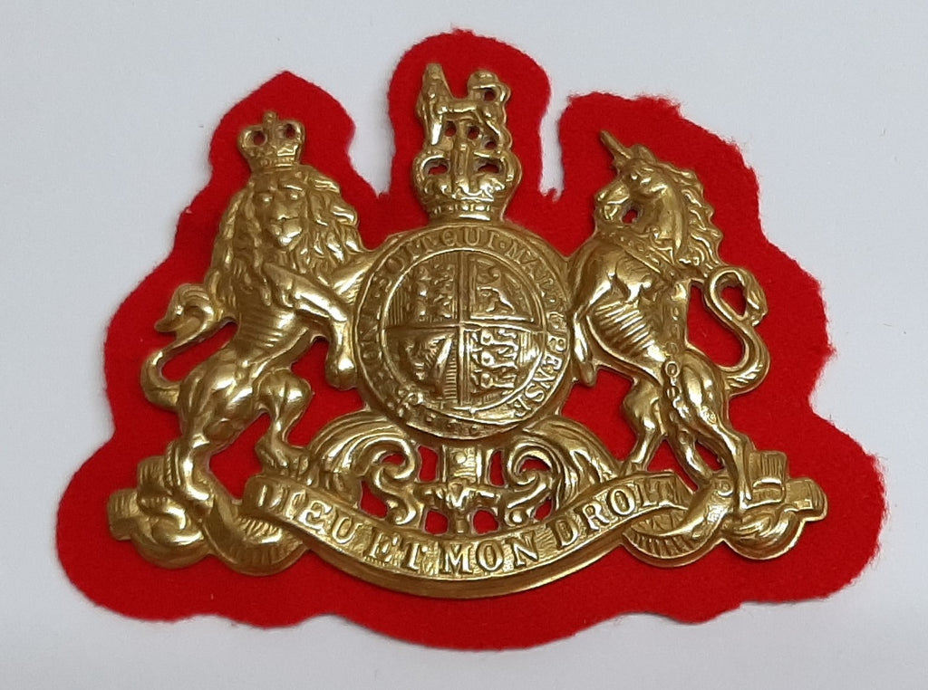 HCav Large Badge Coat of Arms General Service with Scarlet Felt