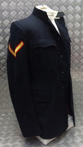 British Army Style Jacket No1 No Buttons With Patches Sz32
