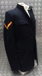 British Army Style Jacket No1 No Buttons With Patches Sz32