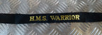 British Navy H.M.S HMS Cap Tally Ribbons for Pork Pie Style Hat - NEW
