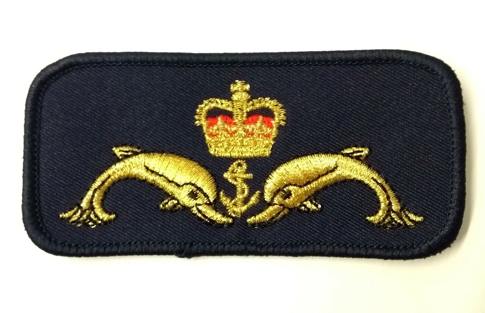 Royal Navy Submariners Dolphin working dress Qualification Patch Genuine X 2