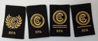 Genuine British Royal Navy RFA Royal Auxiliary Fleet Rank Slides 1 Pr Assorted