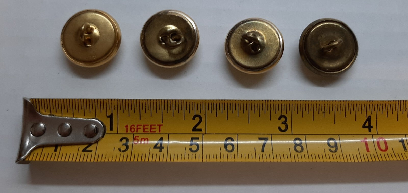 Vintage AAC Buttons British Army Air Corps Old Pattern Raised Insignia X 4