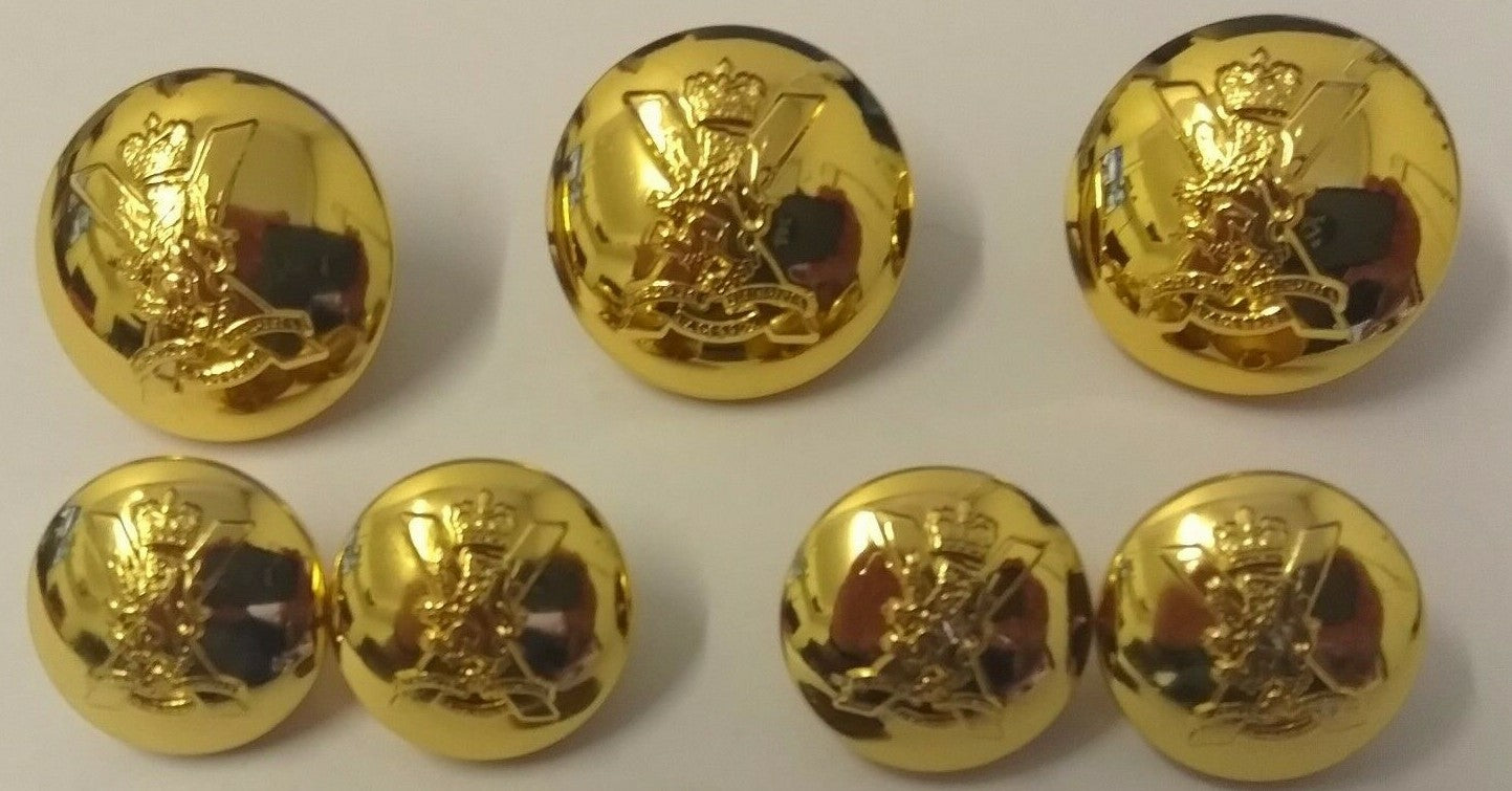 Genuine British Army Issue Royal Regiment of Scotland RRS Doublet Button Set