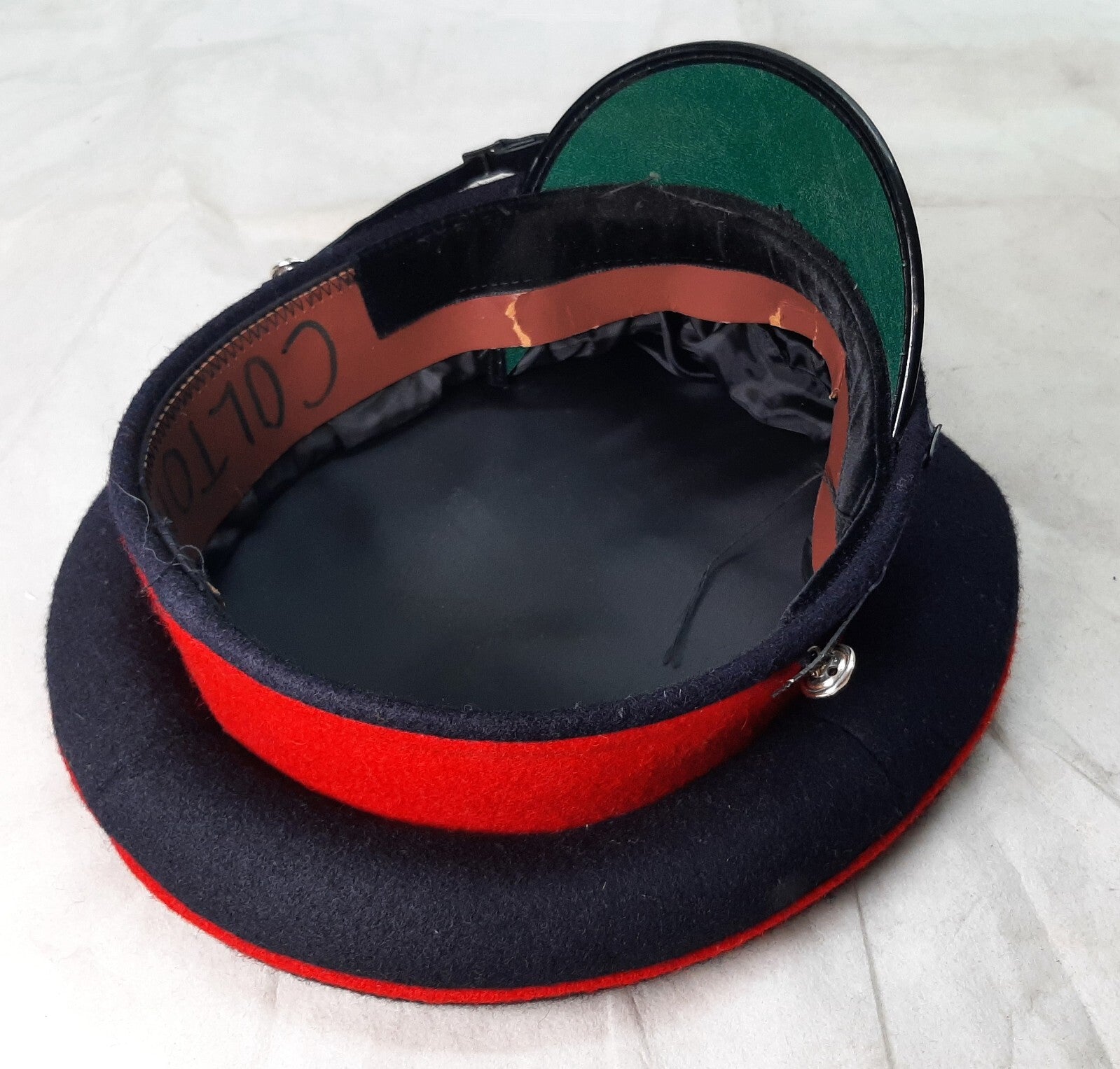 No1 Dress Hat British Army With Royal Artillery Insignia Short Peak 56cm