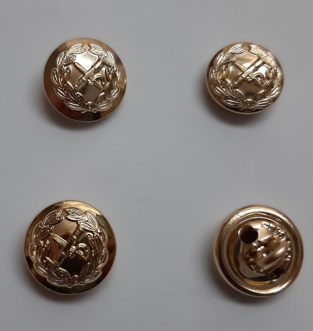 General Officer Buttons 40L British Army Sword & Baton Insignia x4