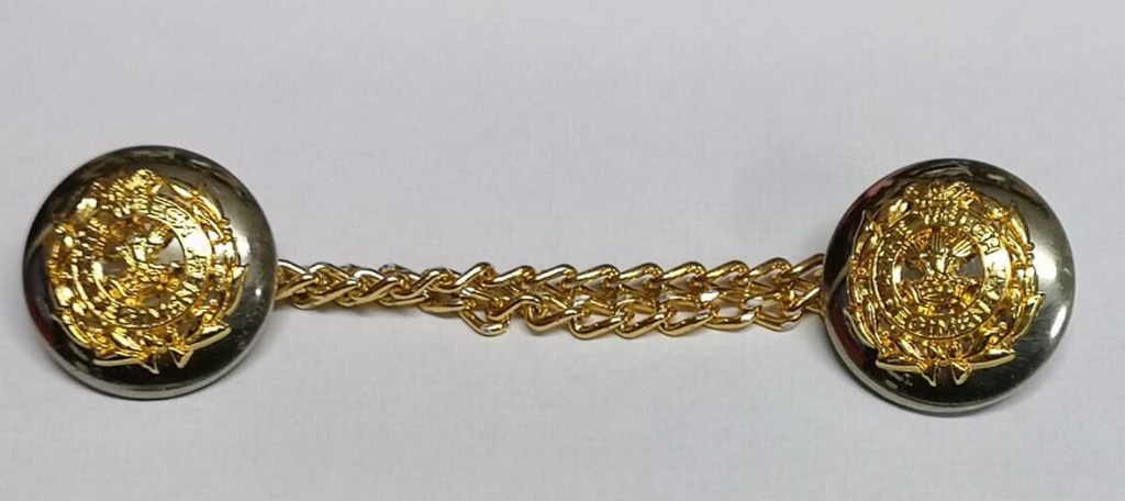 The Welch Regiment Raised Mess Dress Buttons with Chain 15.3mm 24L