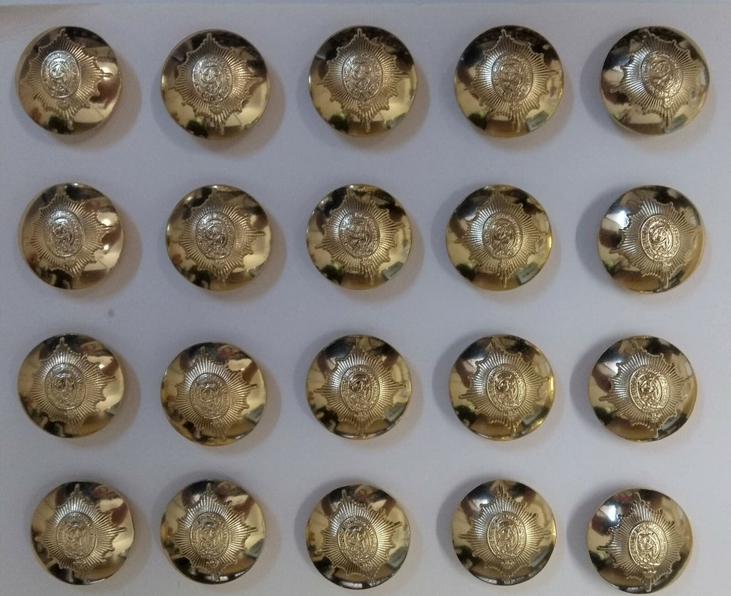 Genuine British Army The Band of The Dragoon Guards Dress Buttons 30L x20