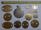 Back Plates Assorted lot of 12 Insignia Backing Shims British