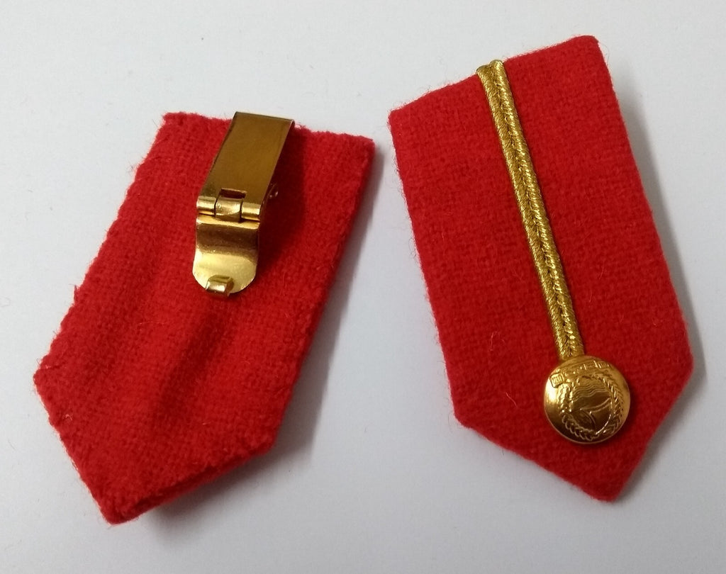 Gorgets Scarlet Red Melton & Gold Braid Detail Fancy Dress