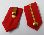 Gorgets Scarlet Red Melton & Gold Braid Detail Fancy Dress