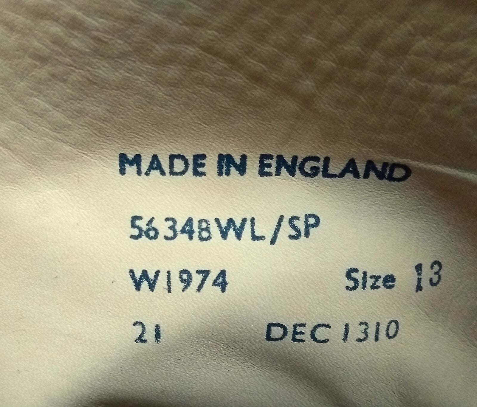 Sanders George Boots Officers Black Patent With Spur Box Housing UK 13