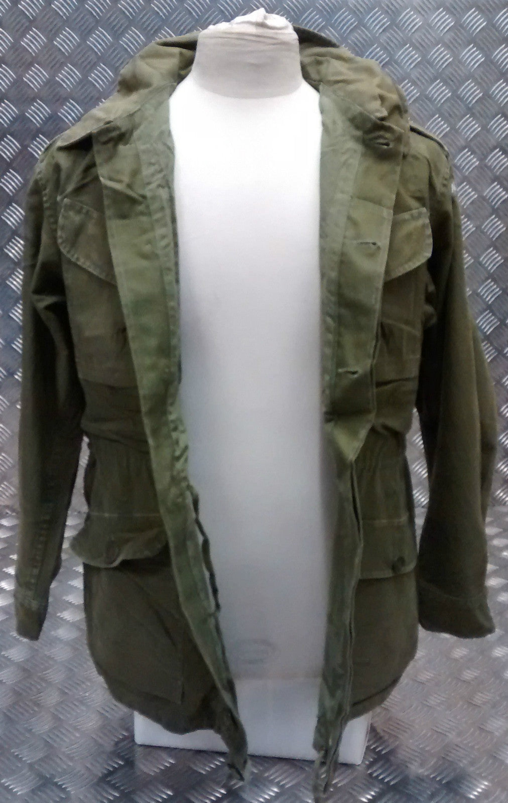 Genuine Vintage Military Combat Jacket 1980's Distressed Look Unique Look 80's