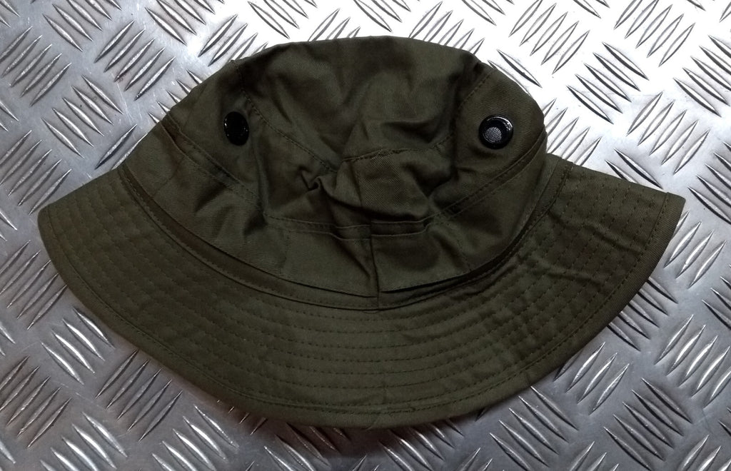Military Style Special Forces Boonie Hat / Bush Hat Short Brim Green OD - NEW