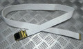 British White RN Trousers Belt 1¼" Roll Buckle Royal Navy Grade 1