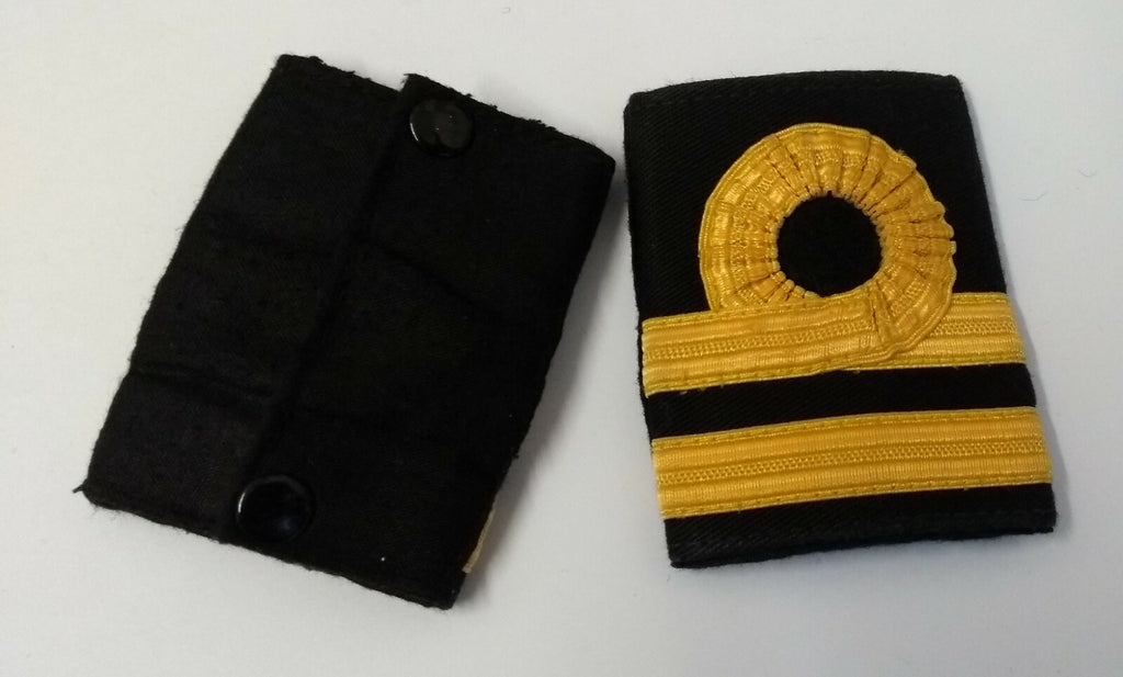 Lieutenant Gold Lace Rank Slides Genuine British Royal Navy Issue RN ASPS457