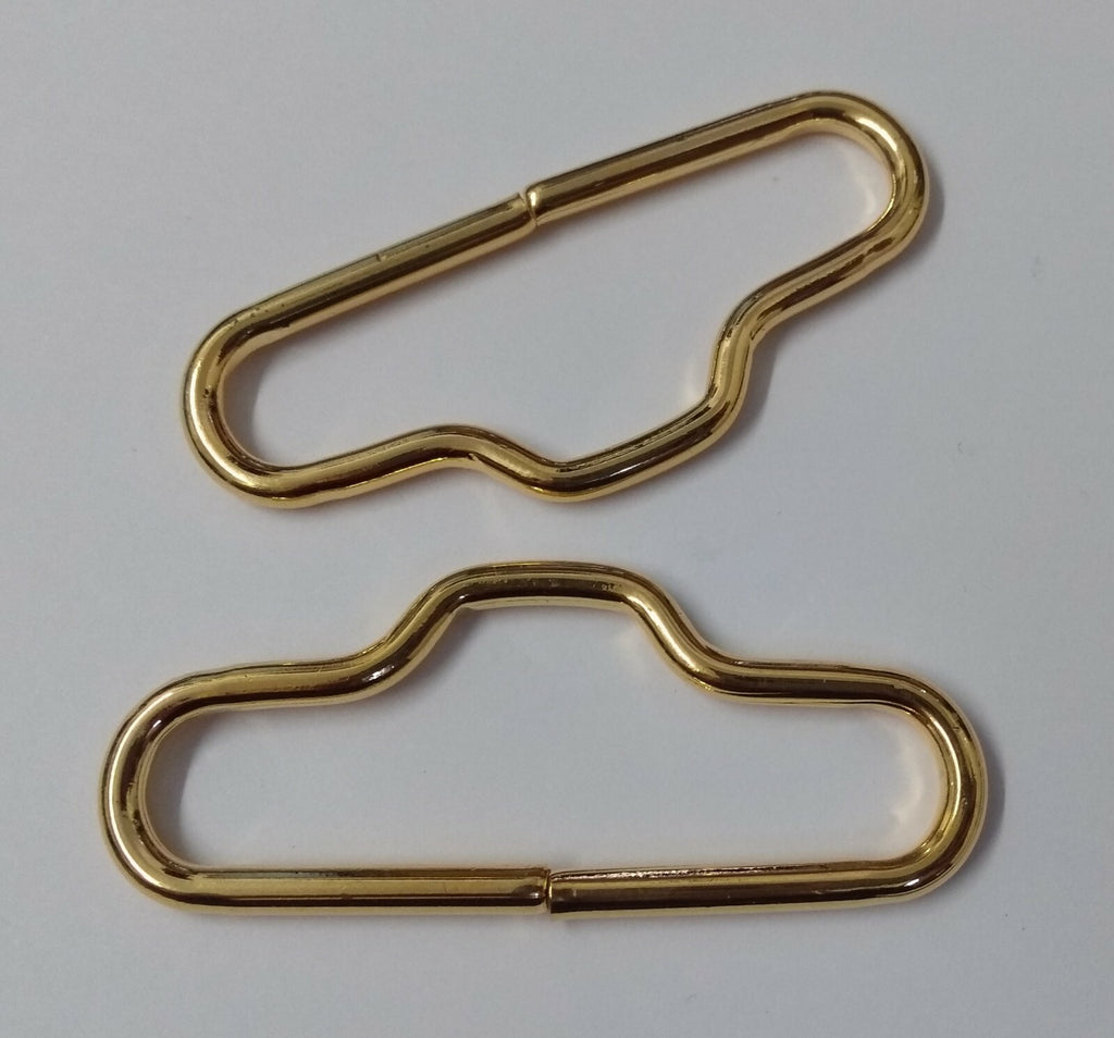Buckle Latch British Hi Sheen For Parade Belts 2" Clasps 1 Pair- NEW