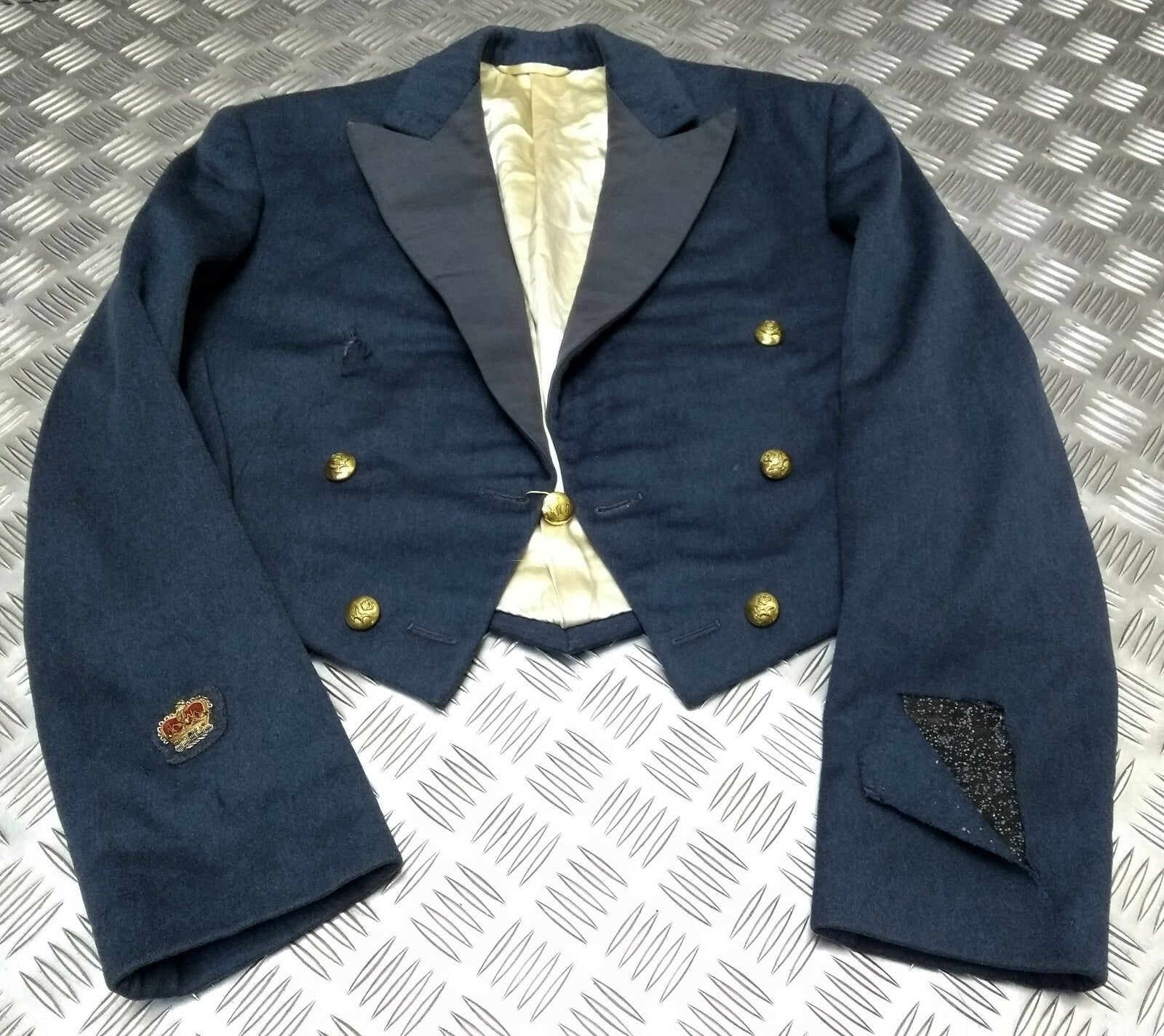 No5 Mess Jacket Vintage RAF Royal Air Force Blue Grey OFC Dress Faulty