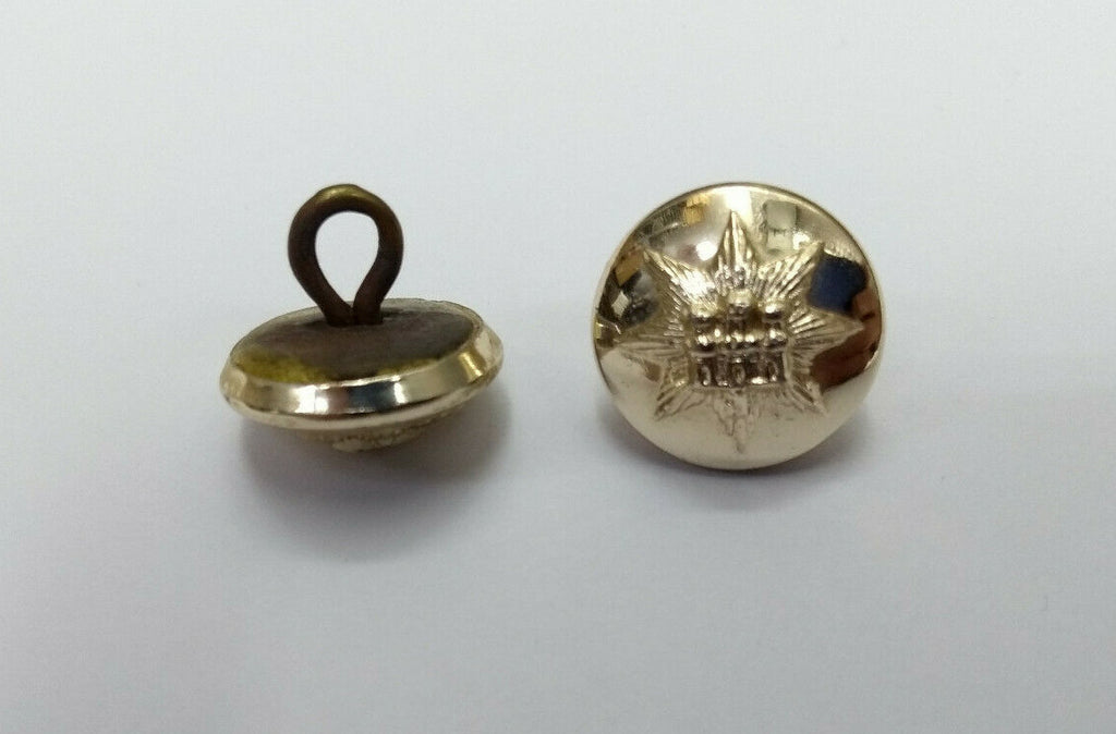 Genuine British Army Issue Devonshire Regiment 22L Small Buttons 1 pair