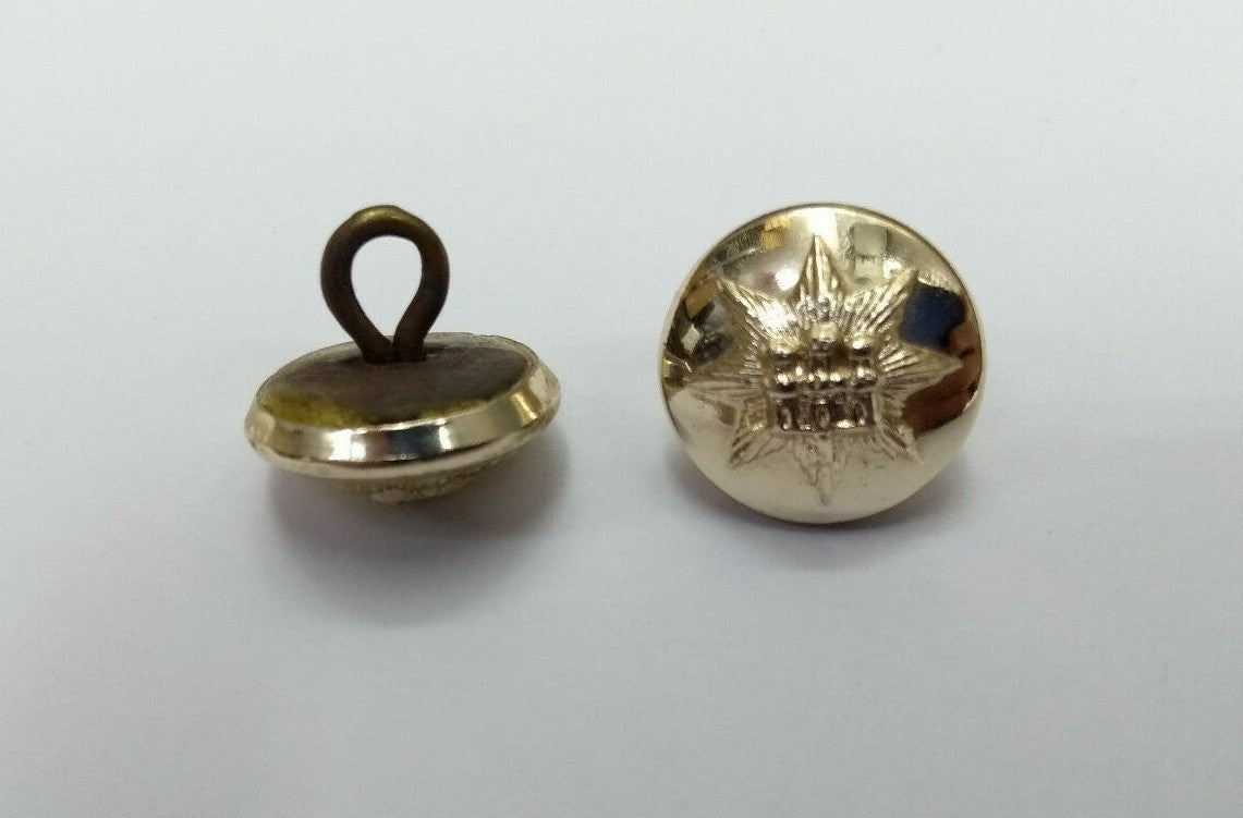 Genuine British Army Issue Devonshire Regiment 22L Small Buttons 1 pair