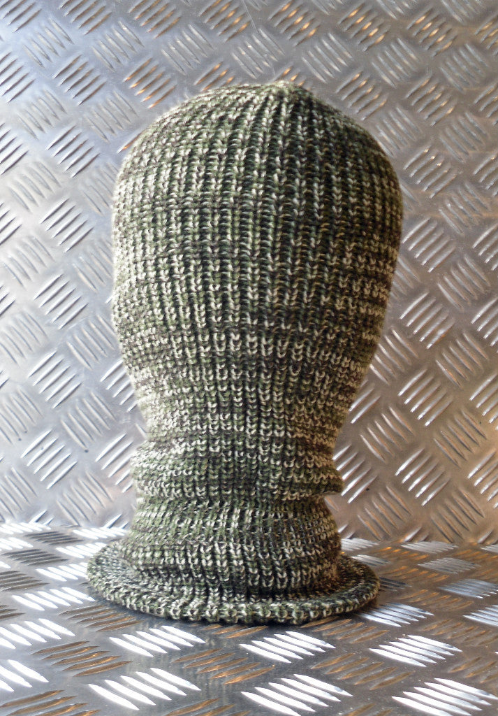 Brand New Three (3) Hole Balaclava / Beanie Hat - Very Warm - Green Camouflage