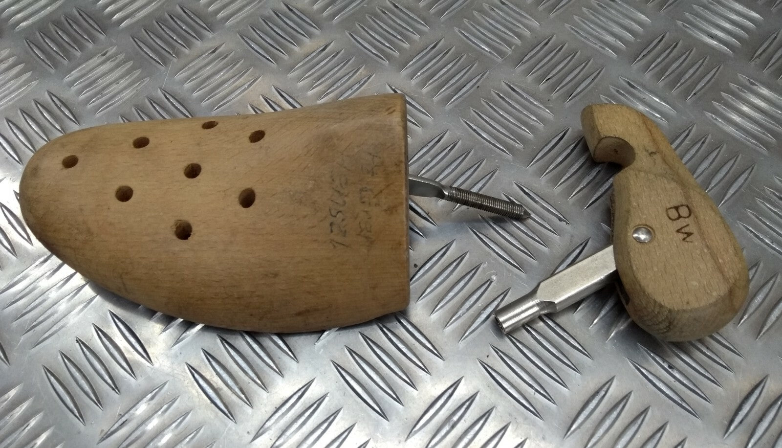 Vintage German Issue Wooden Shoe Trees Boot Shapers 1960s 1970s