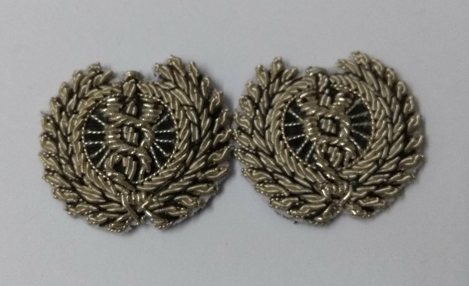 Genuine British Made Service Caduceus in Wreath Collar Badges ASPS443