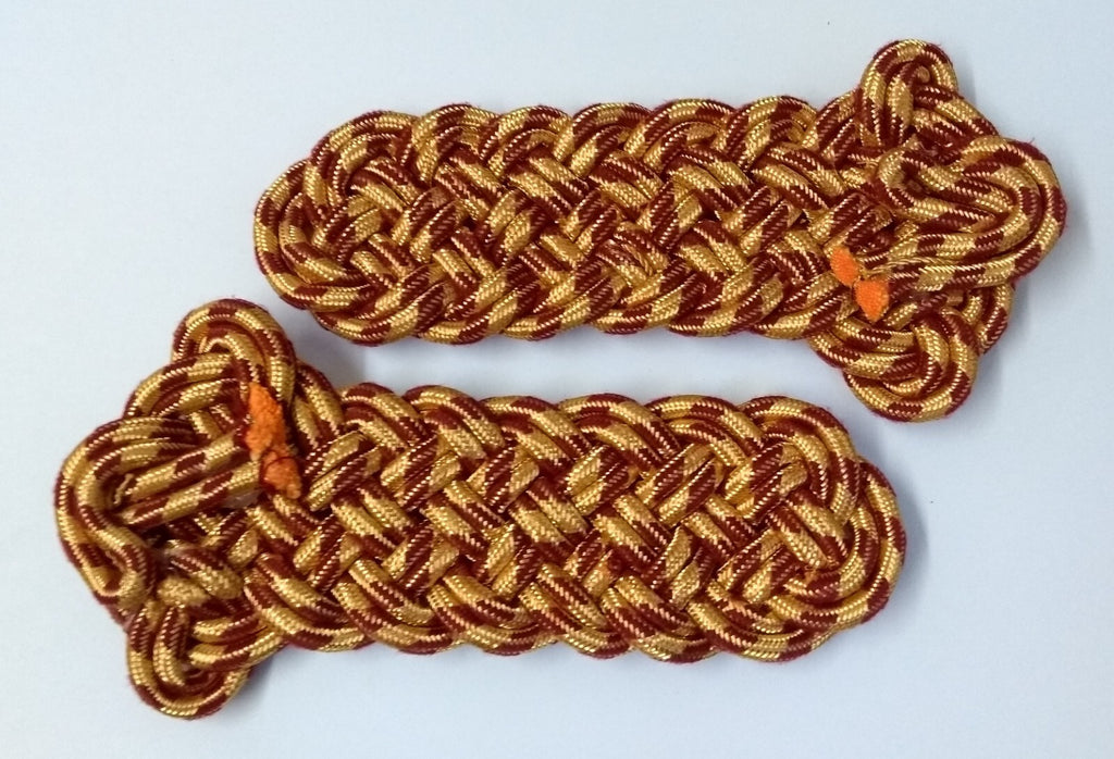 Shoulder Cords Senior Officer Gold Braid Cords No Attaching Straps or Insignia