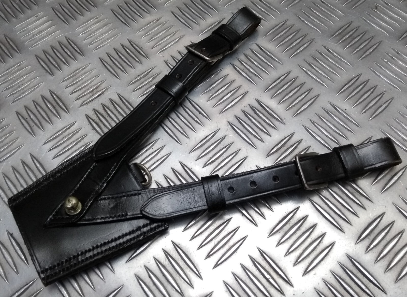 Sword Frog Sam Browne Leather With Chrome Fixings Made In Great Britain