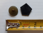 Vintage British Army Buttons and Rank Crowns No2 Dress Royal Crown Insignia SET