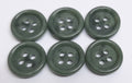 Vintage Army Buttons Old Pattern British Mottled Light Green 4 Hole Size 15.2mm