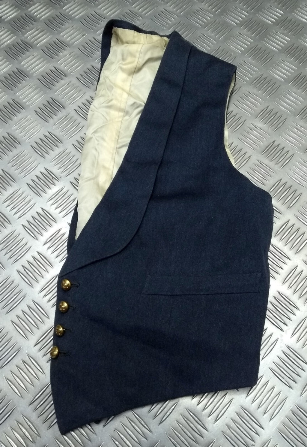 RAF Royal Air Force Vintage Mess Dress Waistcoat Airforce Blue Grey Colour