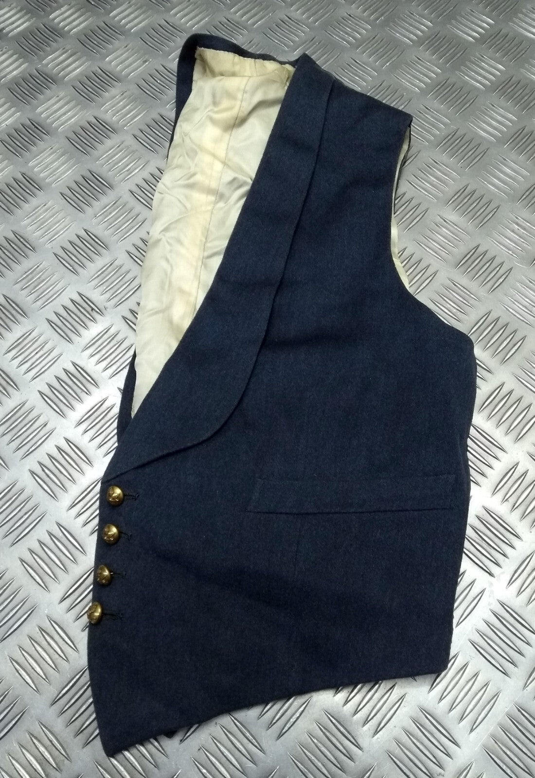 RAF Royal Air Force Vintage Mess Dress Waistcoat Airforce Blue Grey Colour