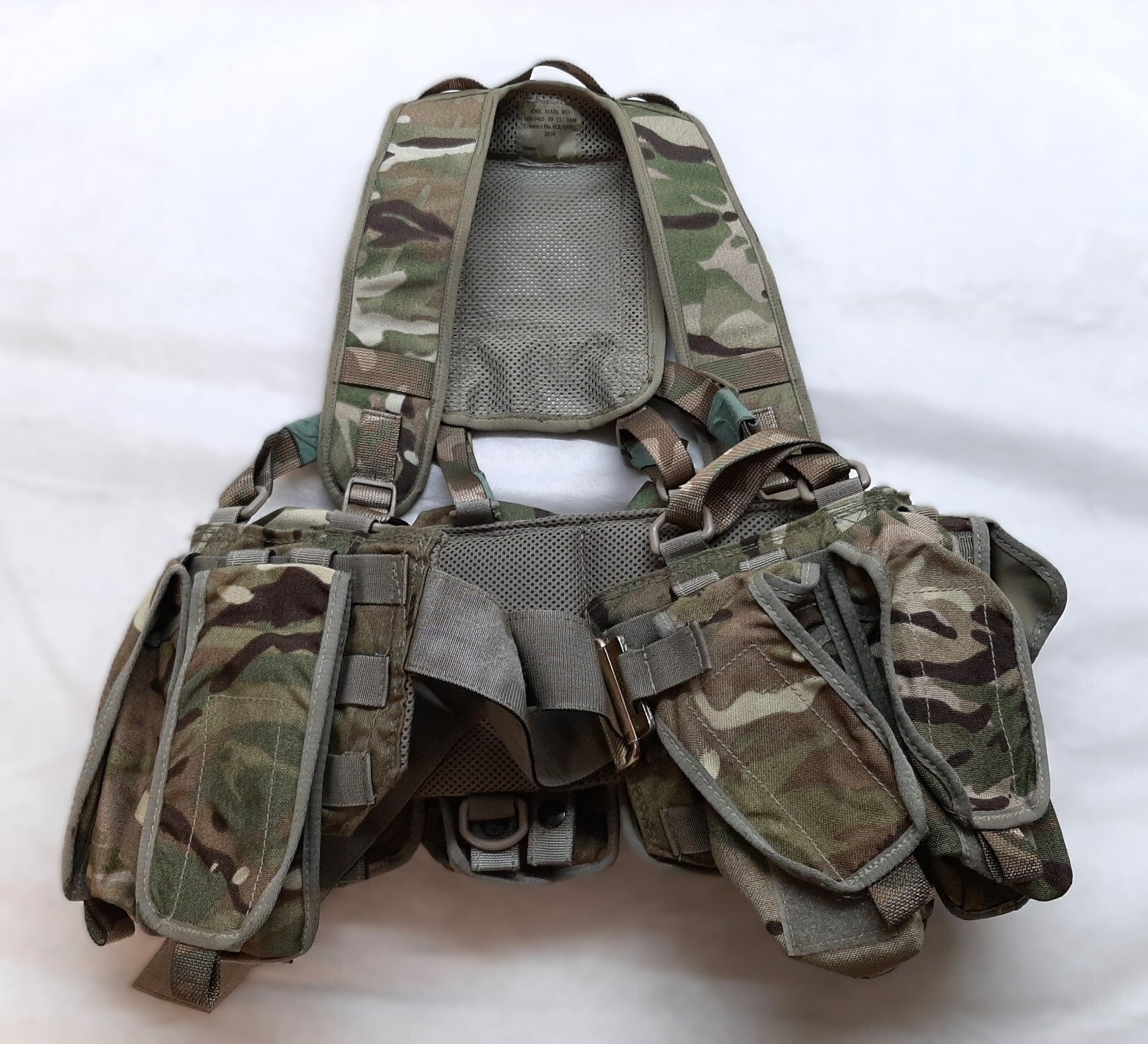 Airborne Army Webbing MTP British Assault Camo Belt Yoke & Osprey Pouches (8)
