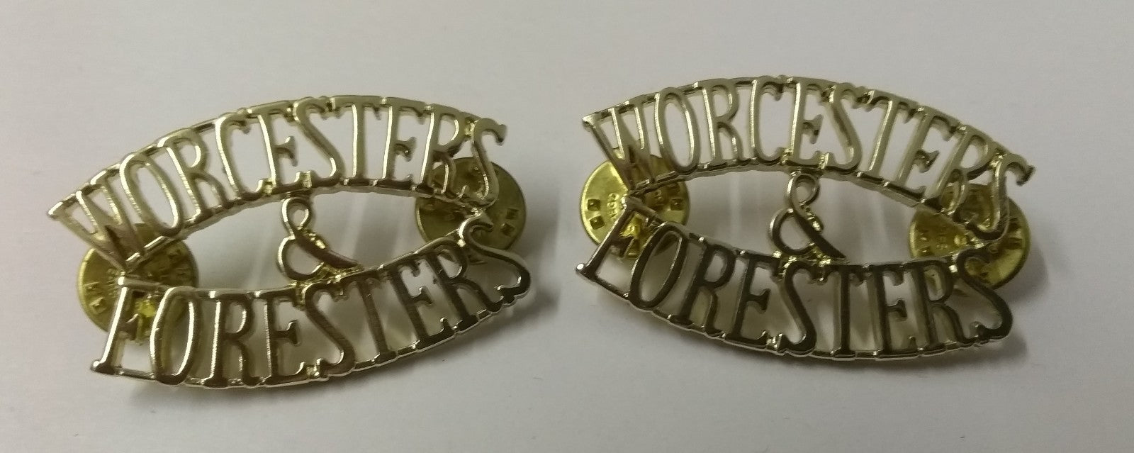 Genuine British The Worcester Foresters Shoulder Title Badges NEW