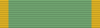 US Women's Corps Service Green & Yellow Medal Ribbon on Bar