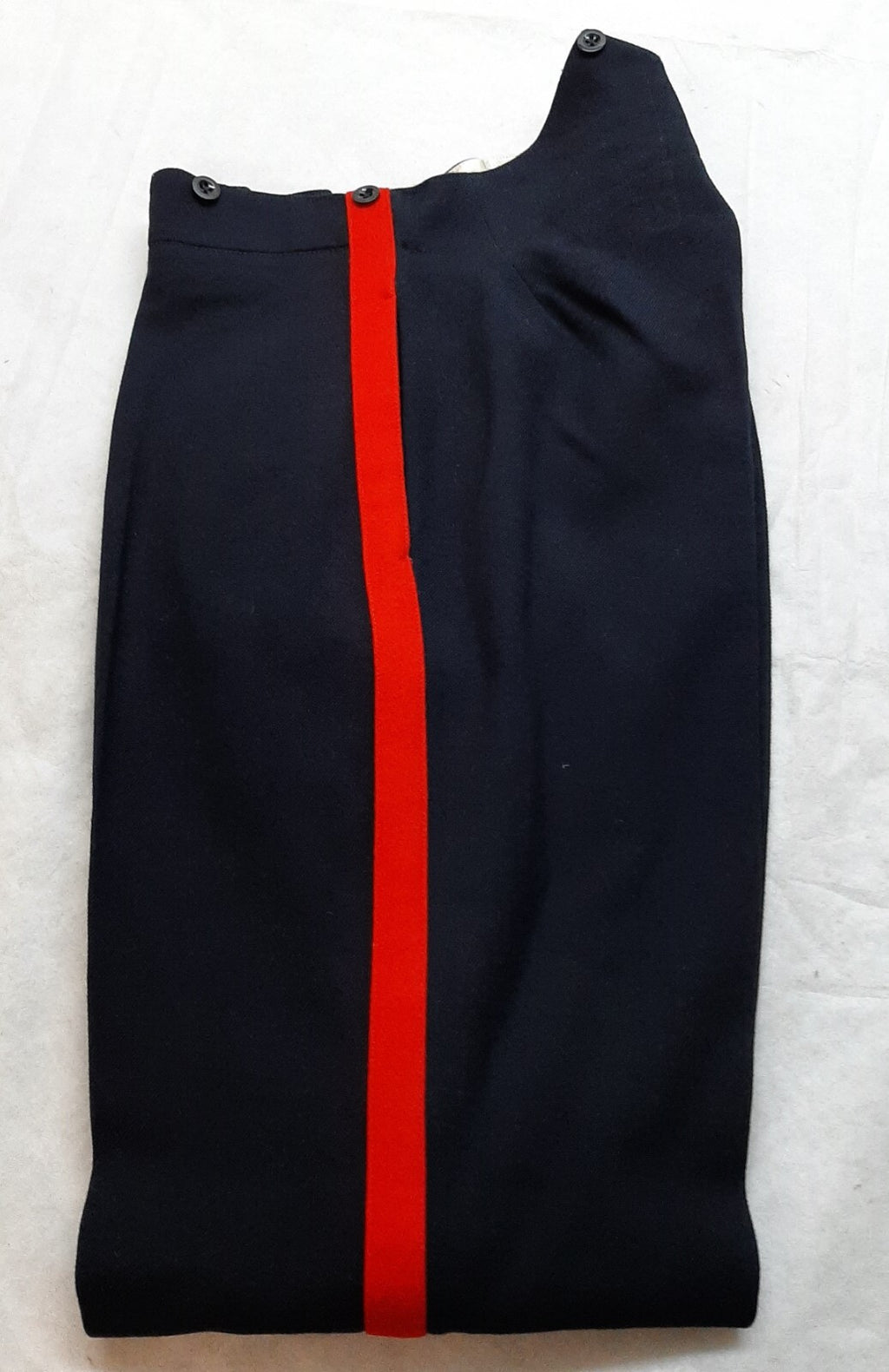No1 Dress Trousers British Army Blues Pattern RMAS With 1" Red Stripes W33"