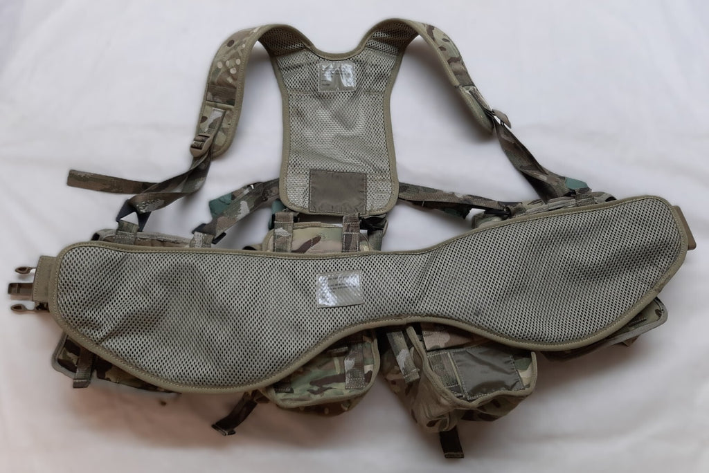 Airborne Army Webbing MTP British Assault Camo Belt Yoke & Assorted Pouches (4)