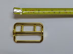 Sam Browne Buckle Double Prong High Sheen Gold Finish For Max 2" Belts