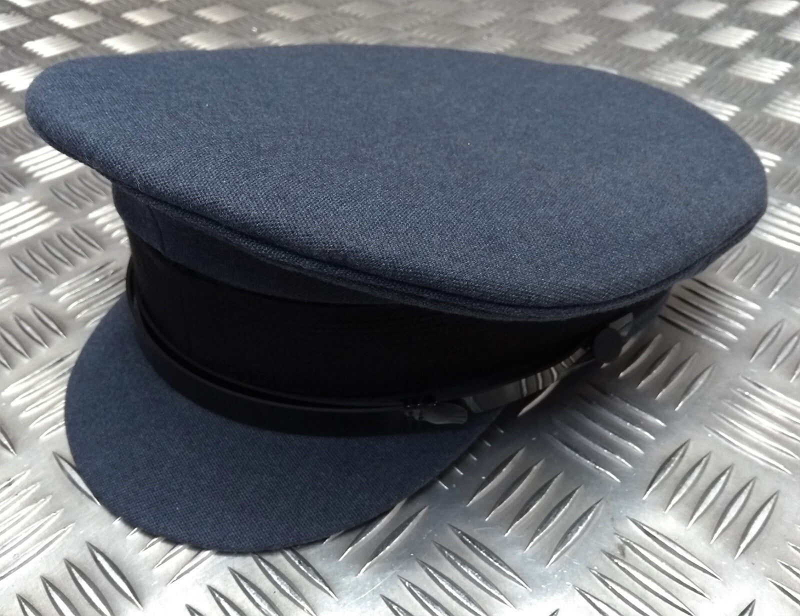 RAF Royal Air Force Dress Hat Air Force Blue Grey Colour Cap with OFC Cloth Peak 59cm