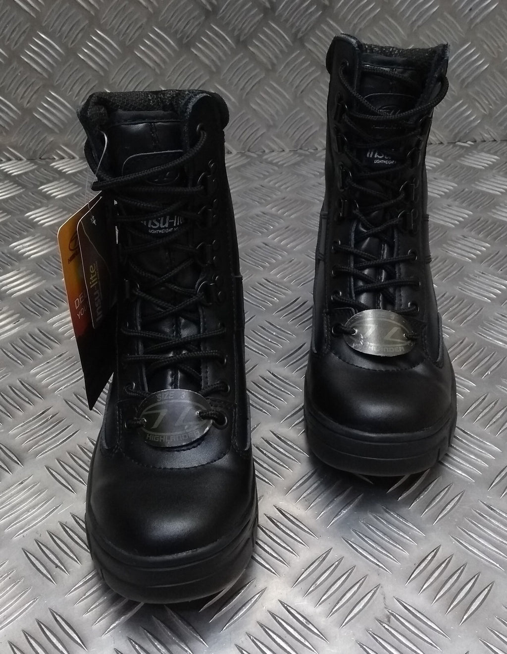 Lightweight Combat Boots Shock Absorbing Anti Slip Soles Highlander UK3 Youth