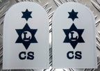 Genuine Pair of Royal Navy RN Logistics Catering Service AR Patches/Badges-NEW