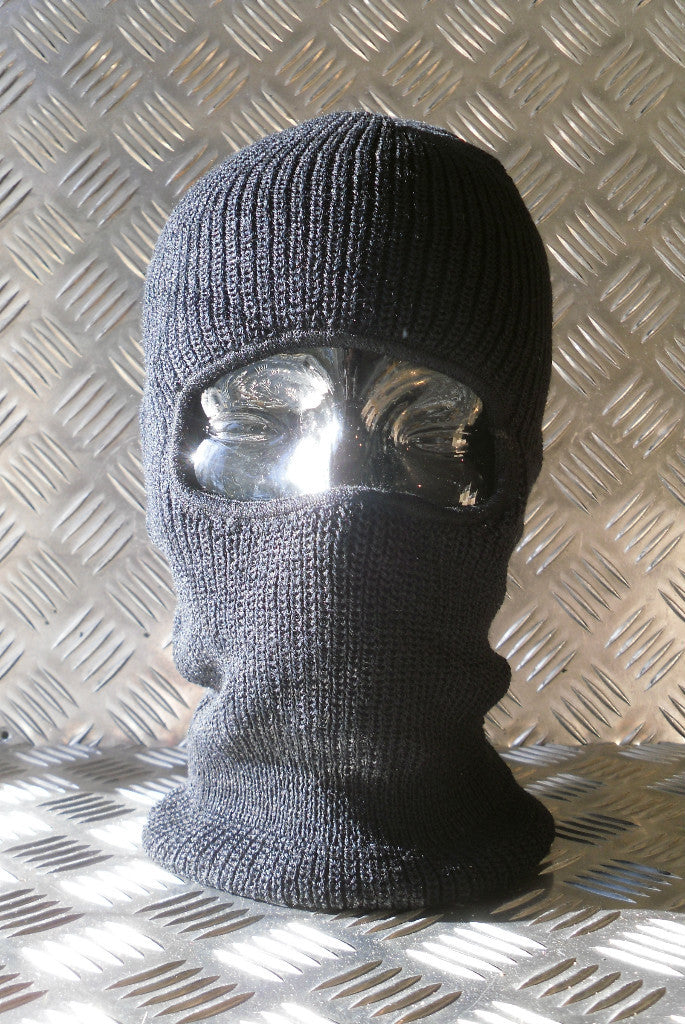 Black One (1) Hole Balaclava / Beanie Hat - Very Warm - Brand New