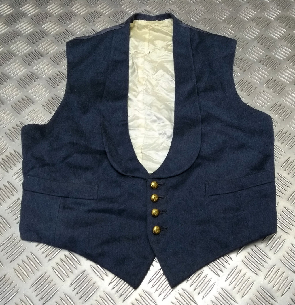 RAF Vintage Mess Dress Waistcoat Royal Air Force Blue Grey Colour Q/C Buttons