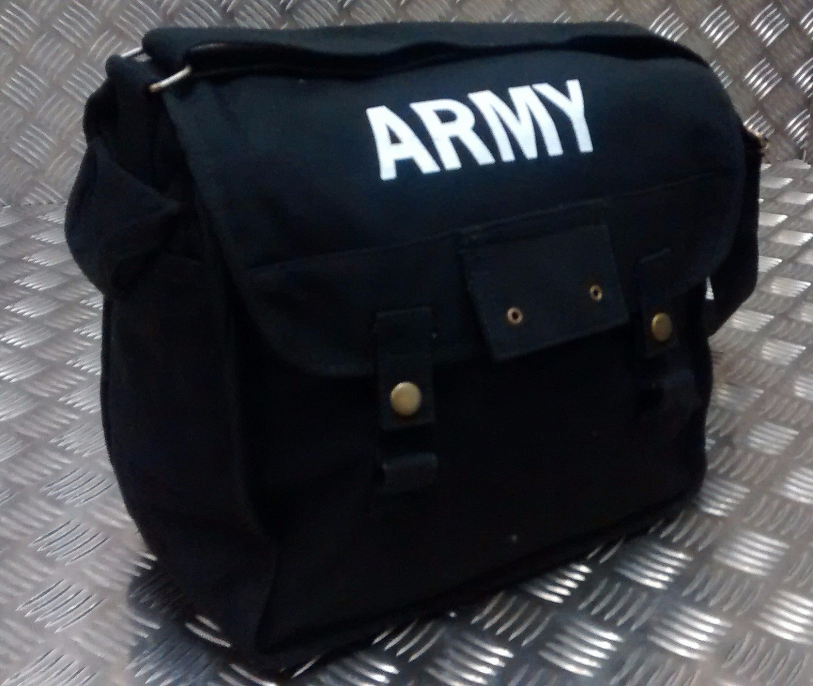 Military Type ARMY Print Canvas / Haversack Shoulder Bag Festival Asst Cols
