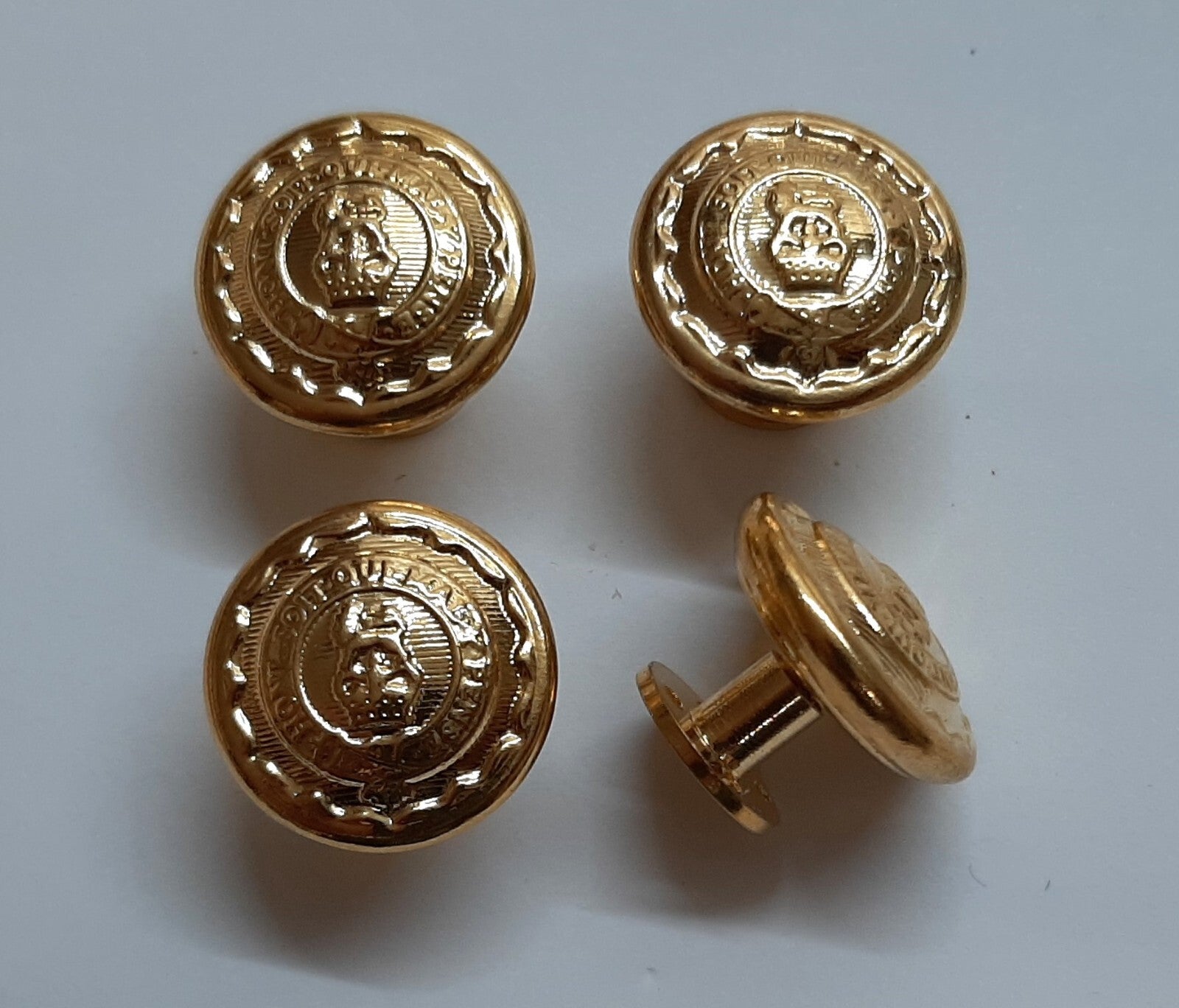 British Army RLC Jacket Shoulder Buttons Screw Fitting Size 30L Dress No1 NEW